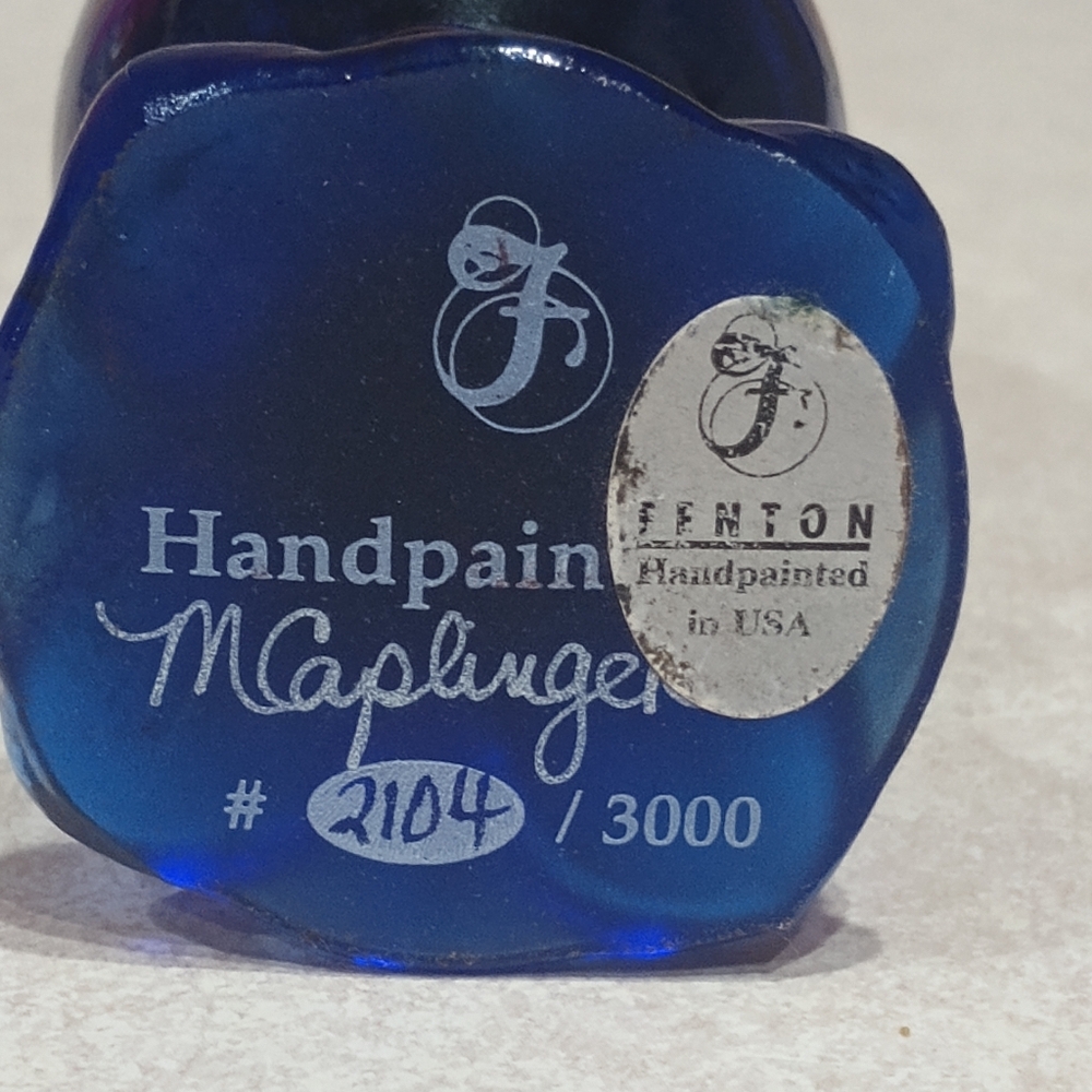 Rare Fenton Cobalt Blue numbered egg, absolutely gorgeous! - Picture 2 of 2